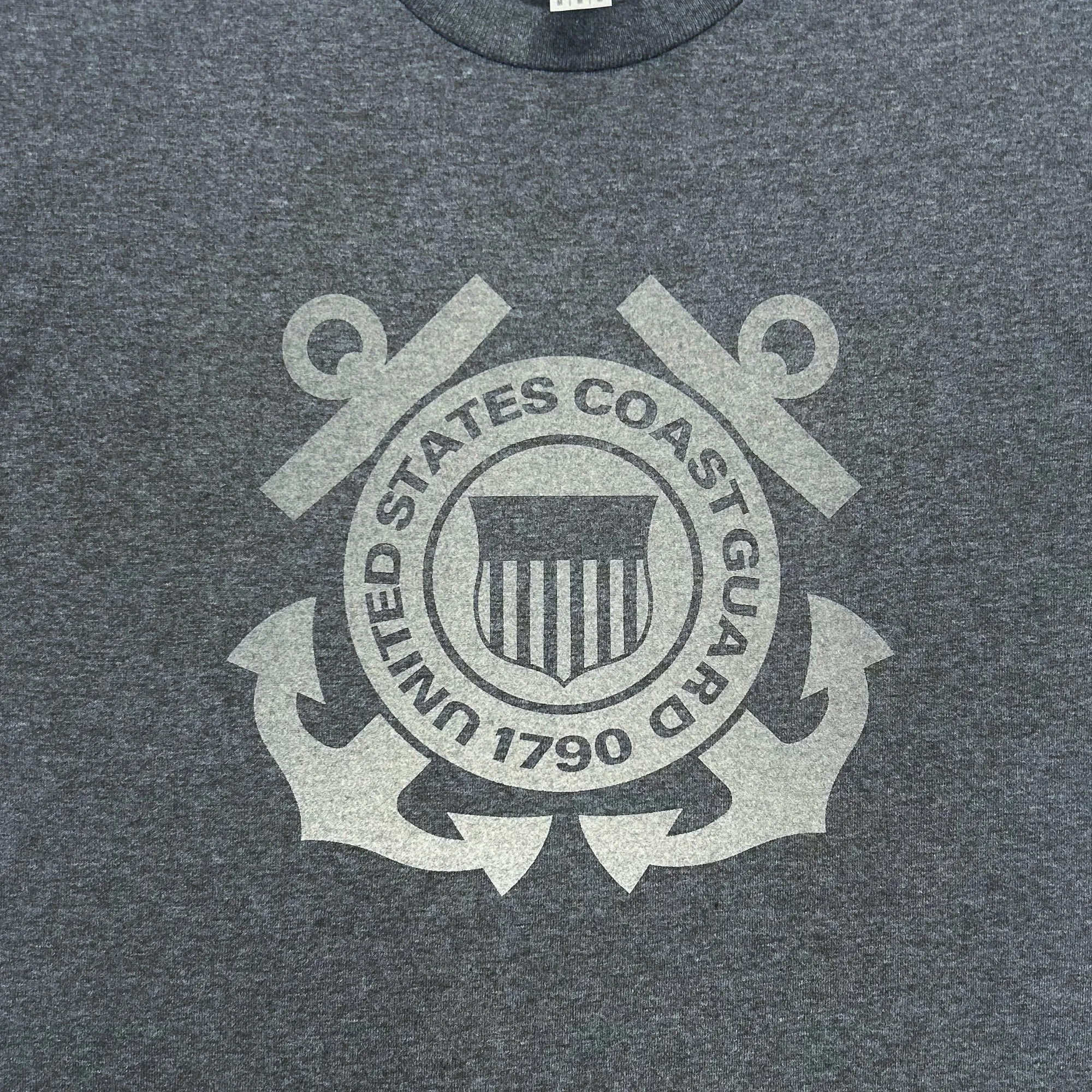 Coast Guard Reflective Logo T-Shirt (Charcoal)