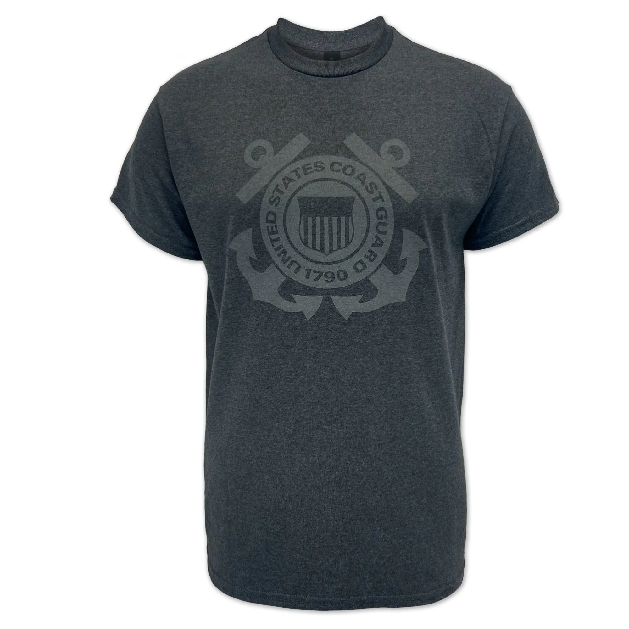 Coast Guard Reflective Logo T-Shirt (Charcoal)