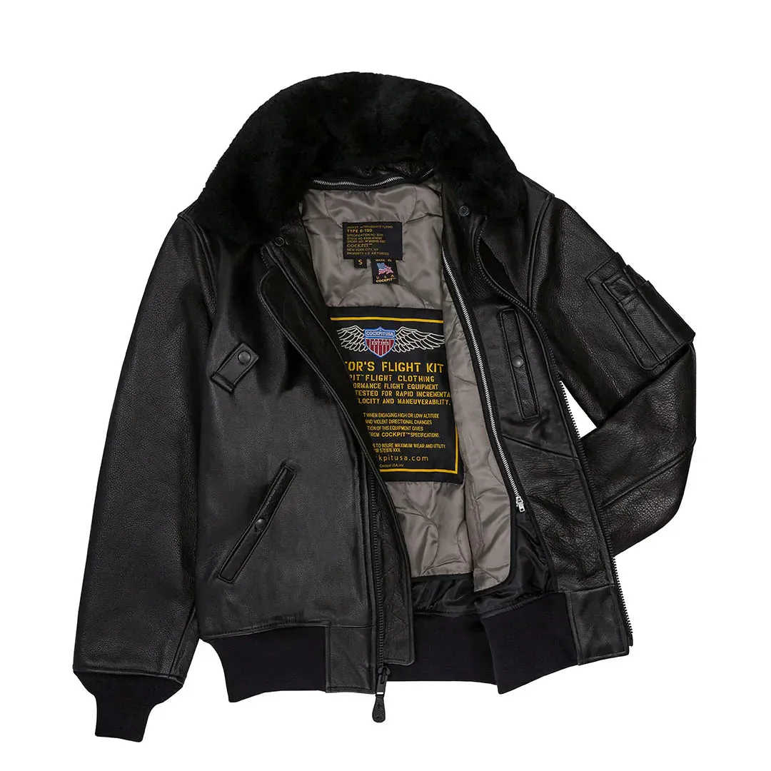 Cockpit USA B-15 Leather Flight Cowhide Jacket