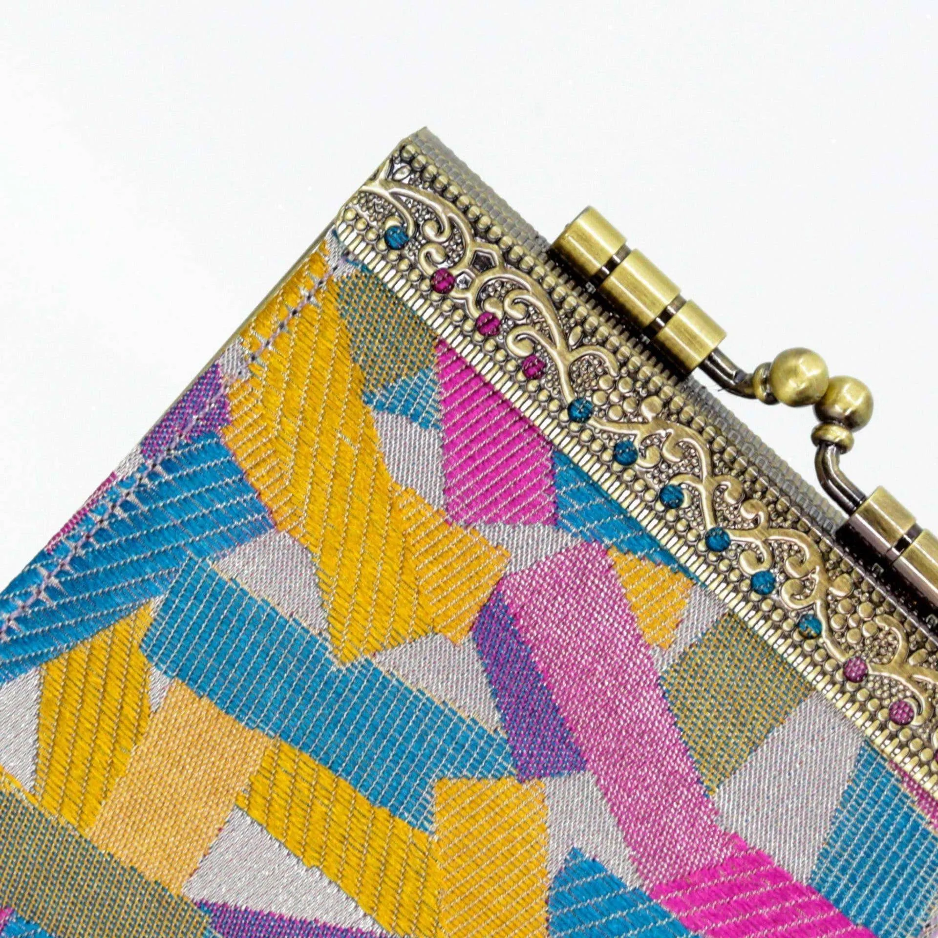 Confetti Pattern Brocade Card Holder with RFID Protection