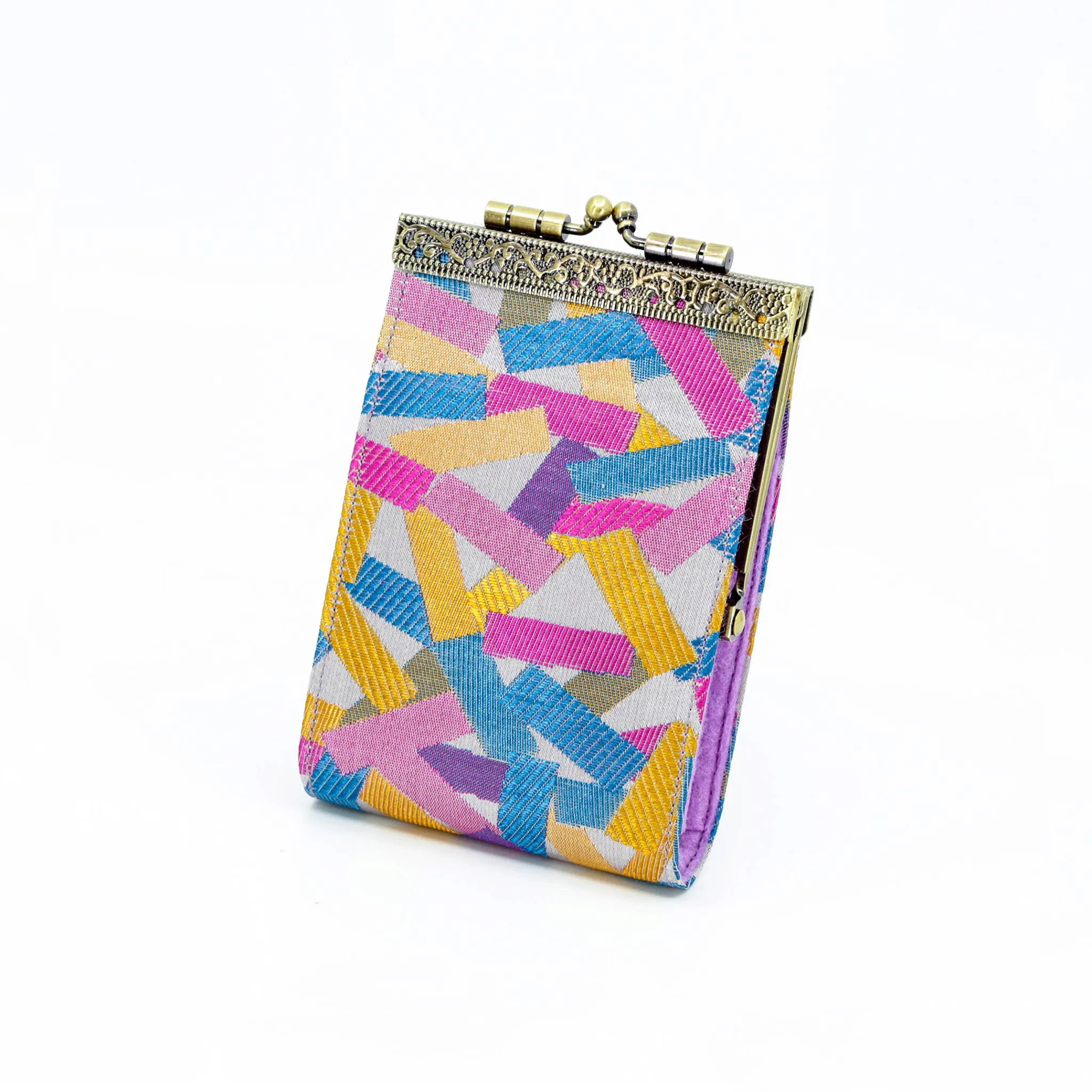 Confetti Pattern Brocade Card Holder with RFID Protection