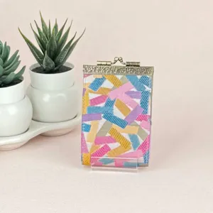 Confetti Pattern Brocade Card Holder with RFID Protection