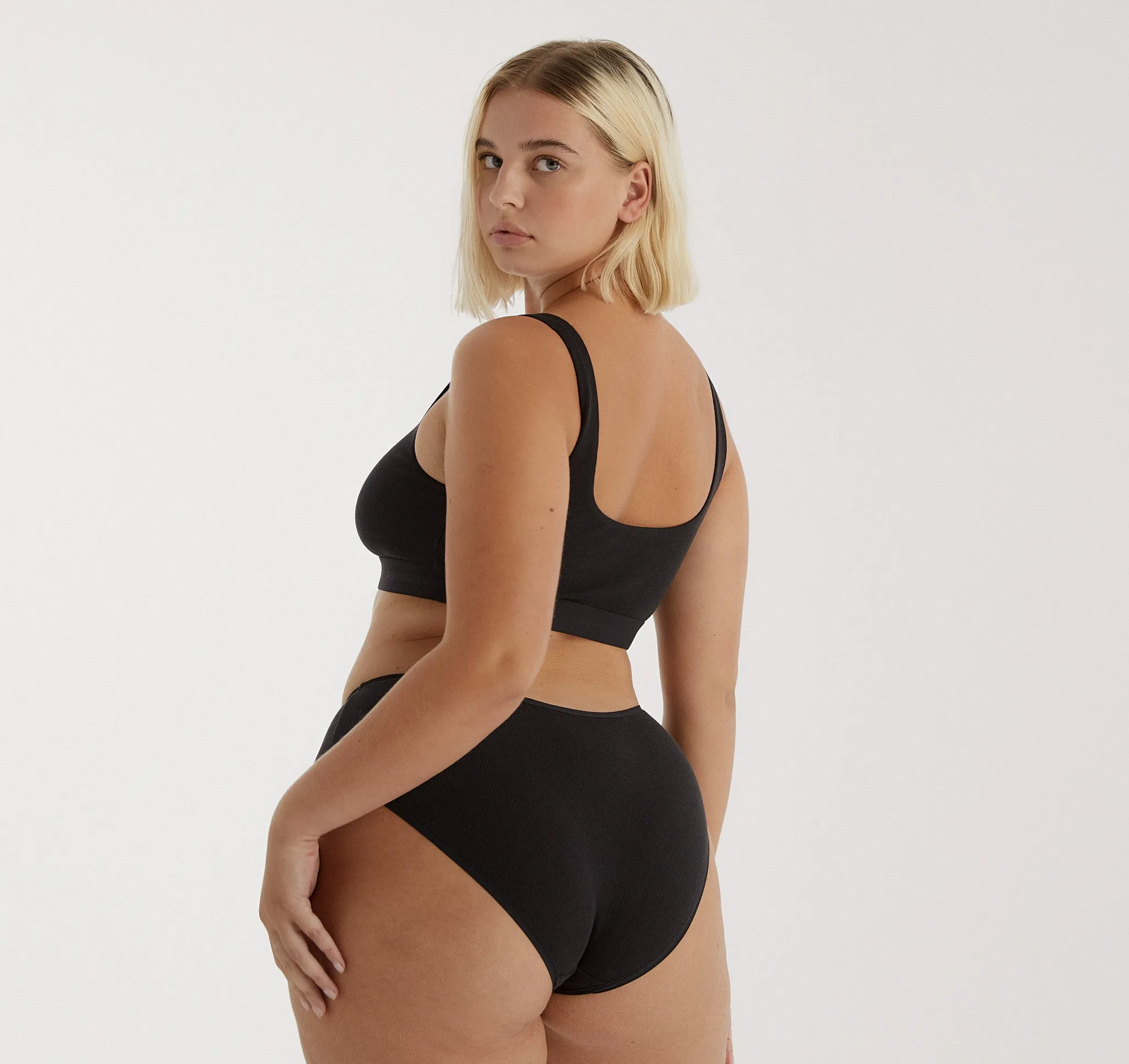Core Rib High-Leg Briefs
