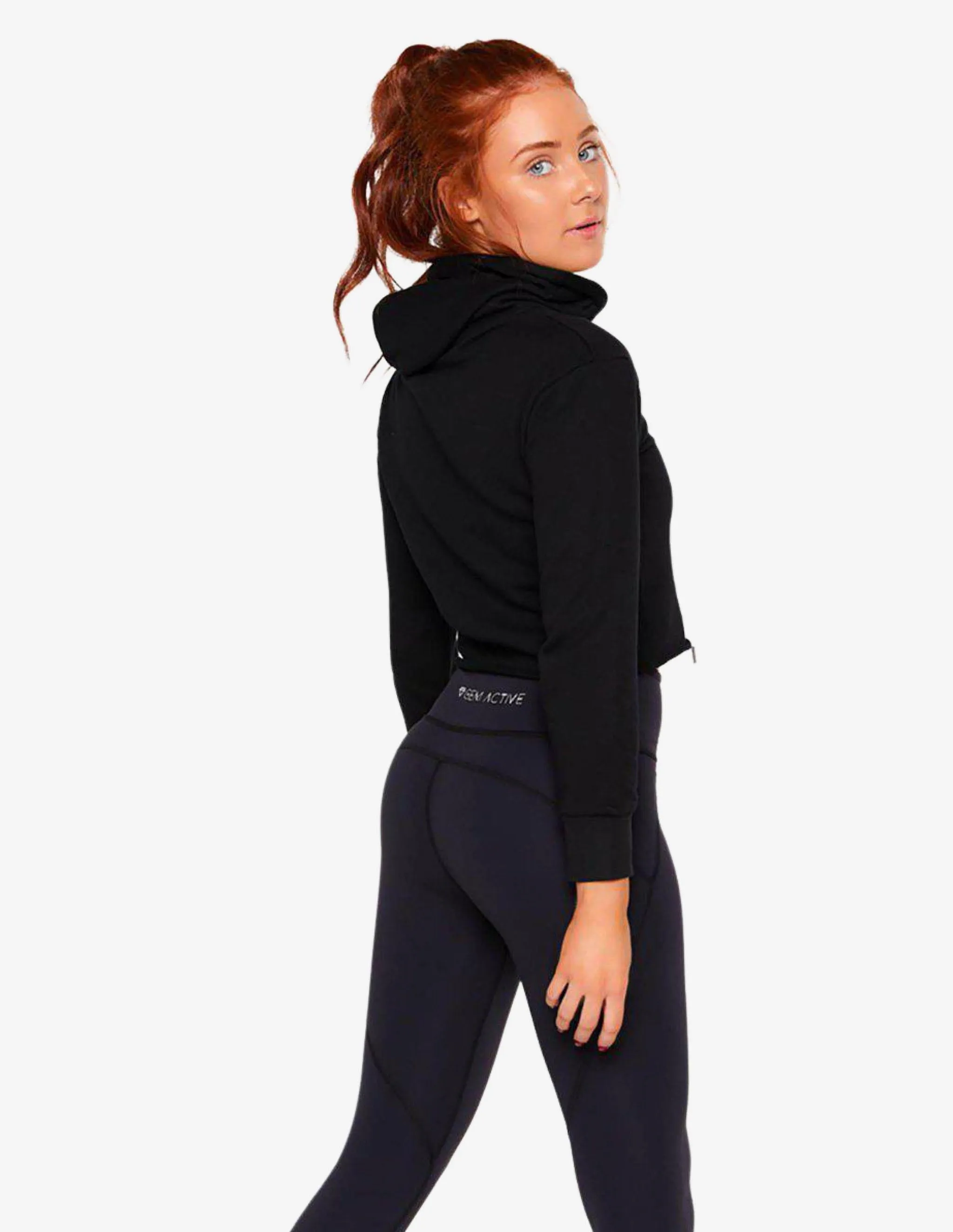 Crop Hoodie (Black)