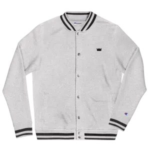 Crown Logo Embroidered Champion Bomber Jacket