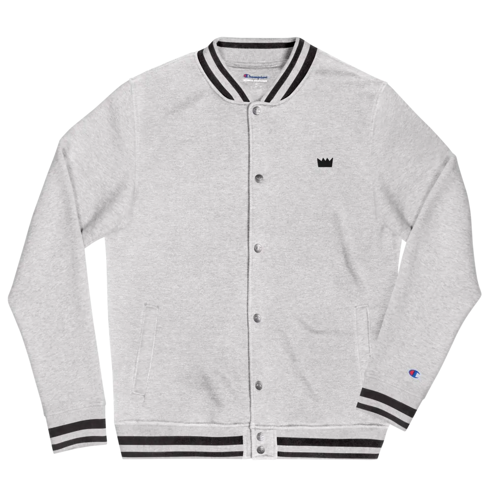 Crown Logo Embroidered Champion Bomber Jacket