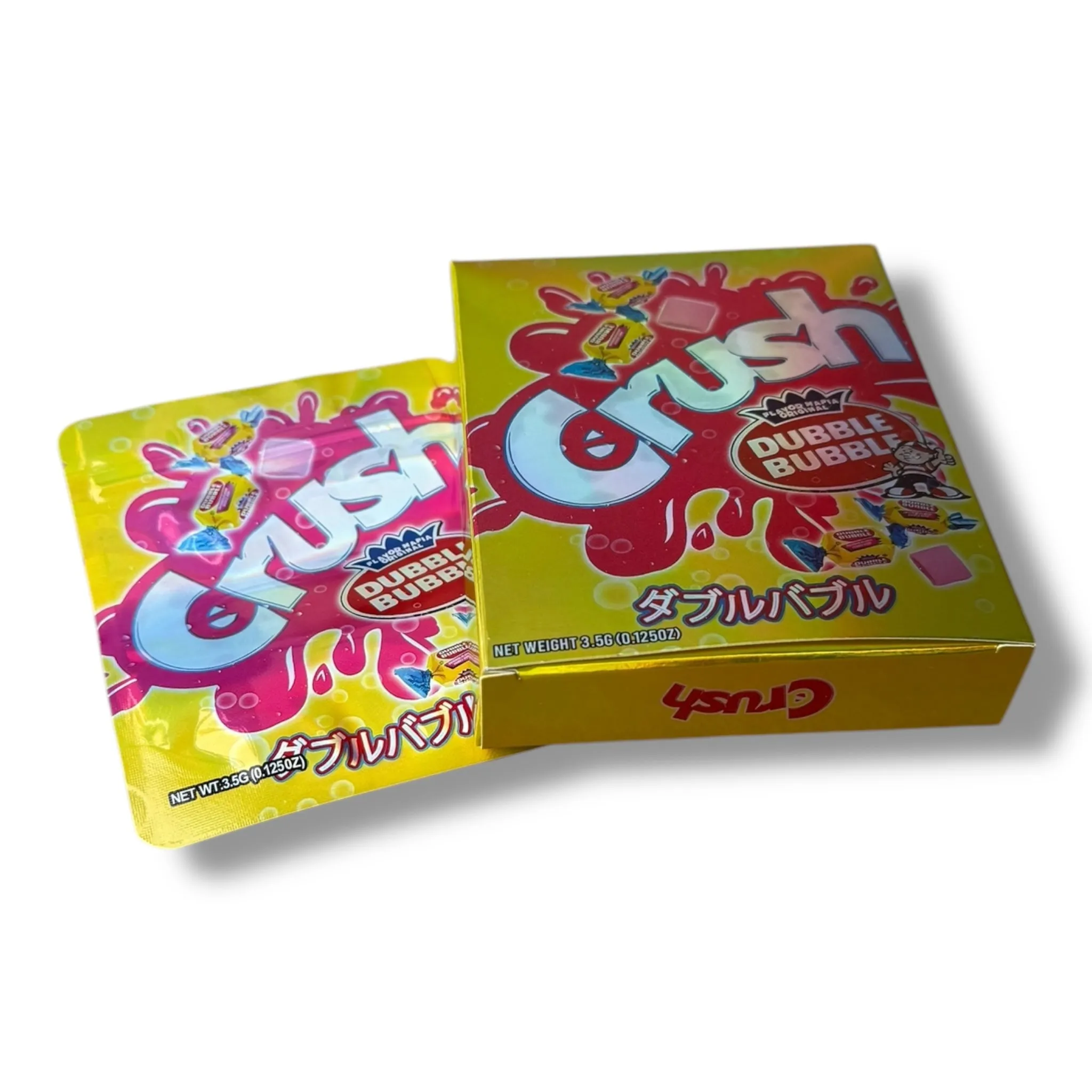 Crush Dubble Bubble Mylar Bag with Box 3.5 Grams