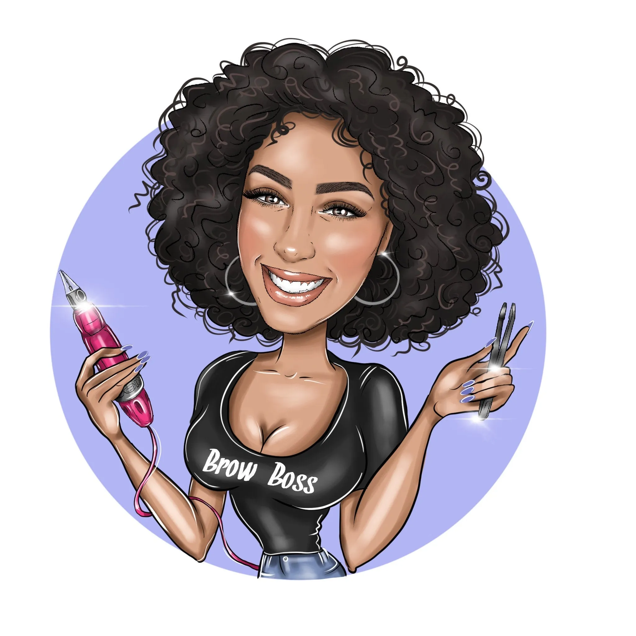 Custom cartoon portrait logo for your business