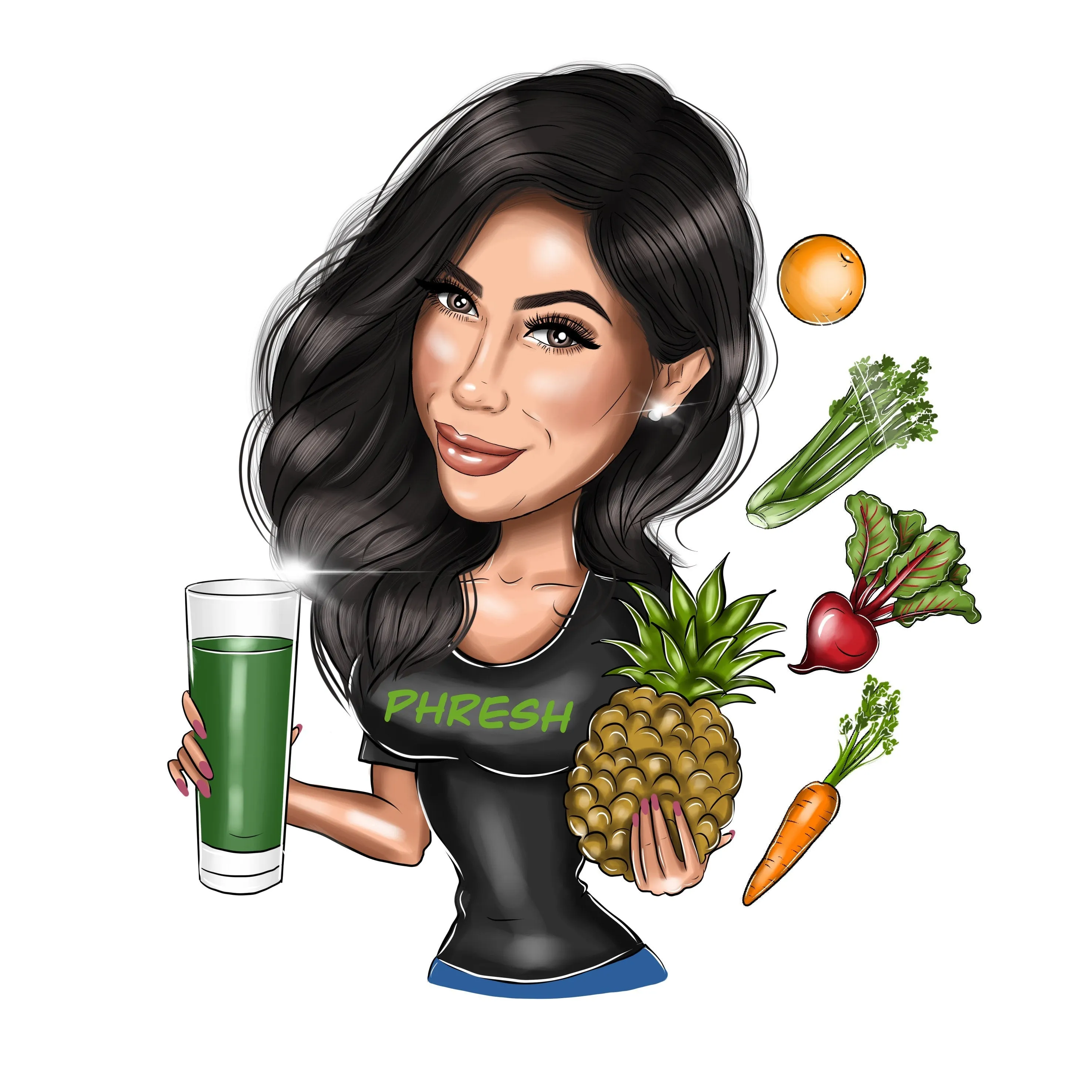 Custom cartoon portrait logo for your business