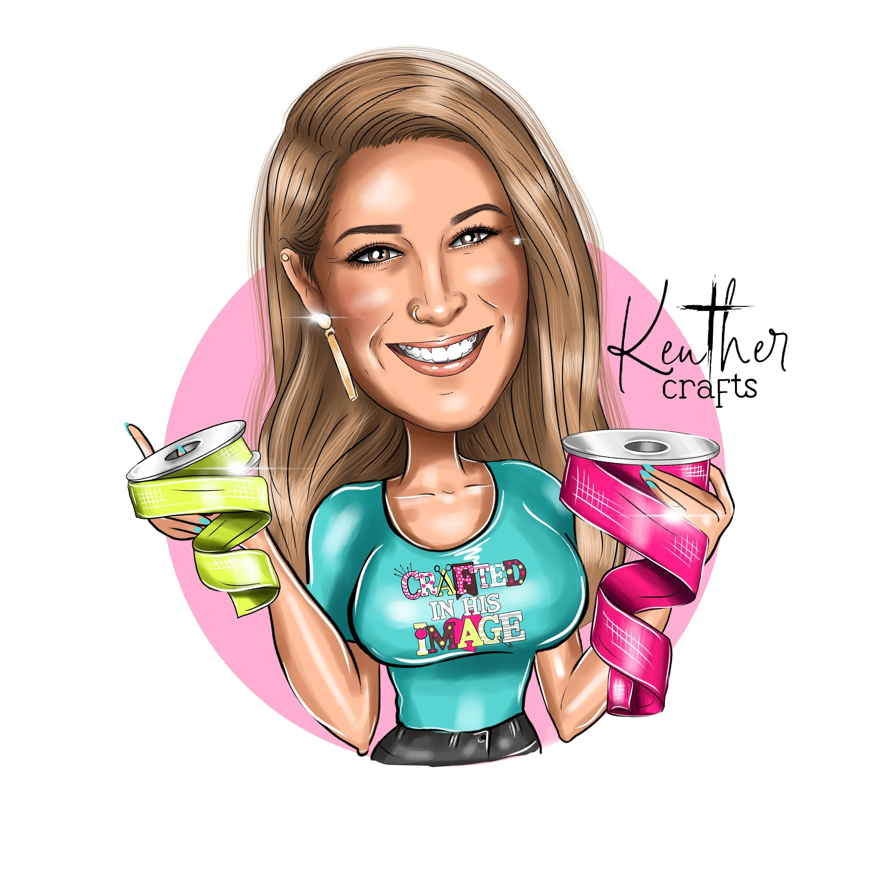Custom cartoon portrait logo for your business