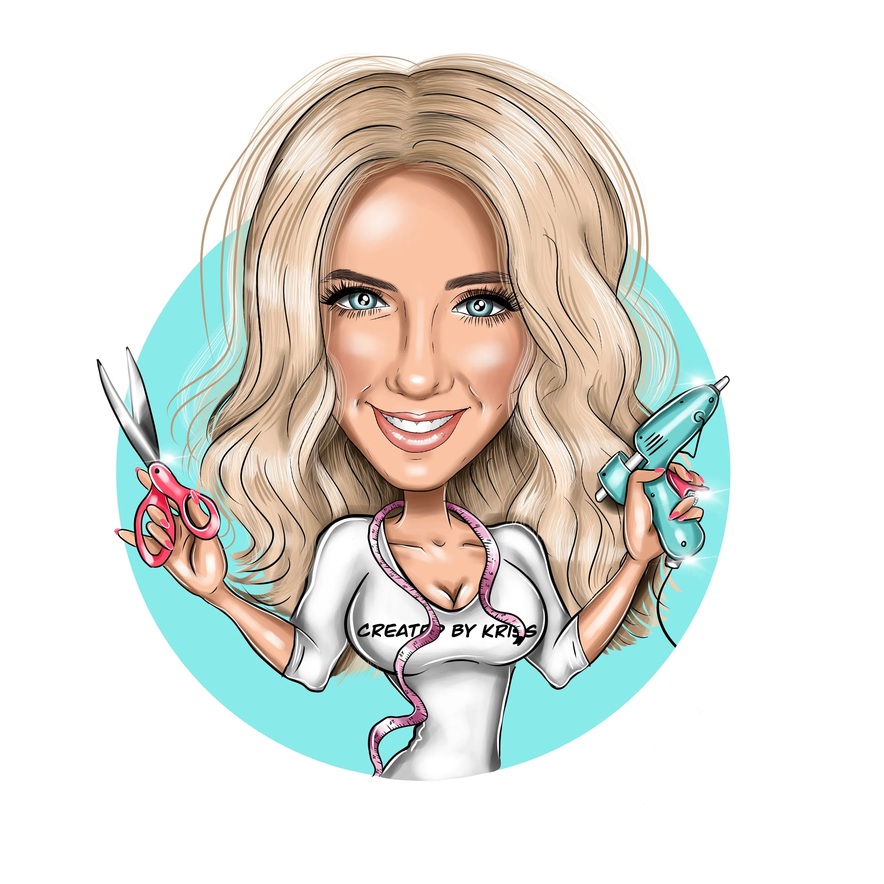 Custom cartoon portrait logo for your business