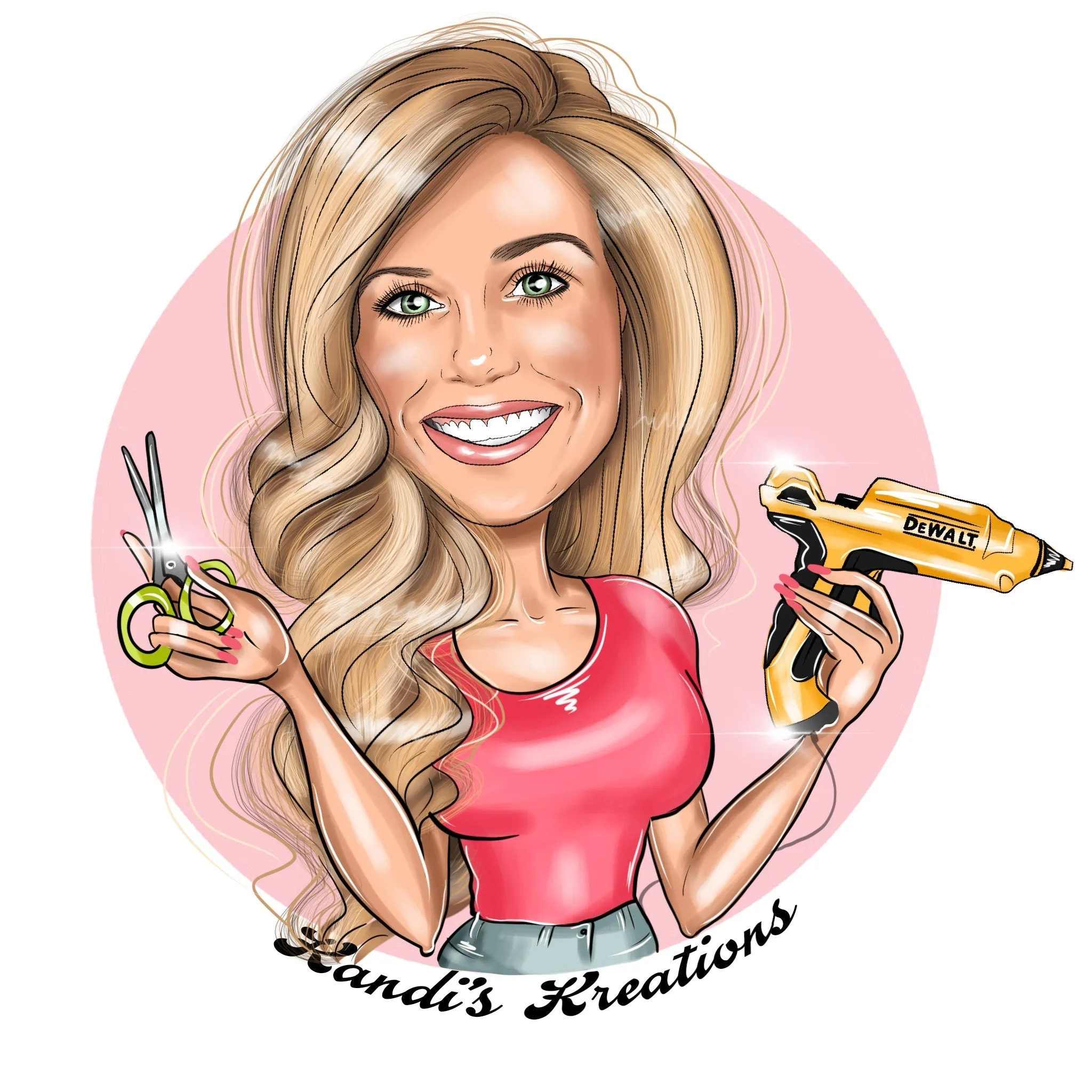 Custom cartoon portrait logo for your business