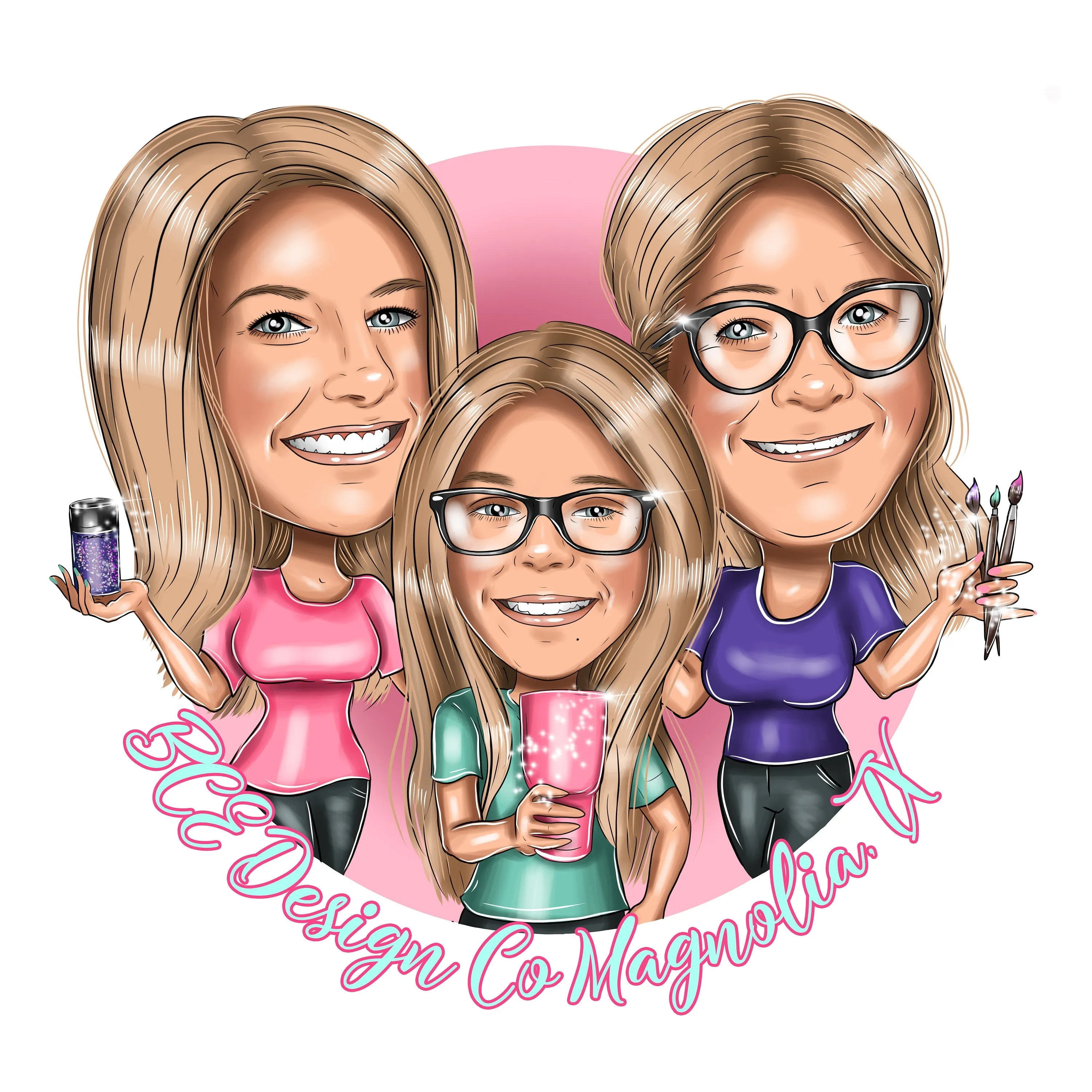 Custom cartoon portrait logo for your business