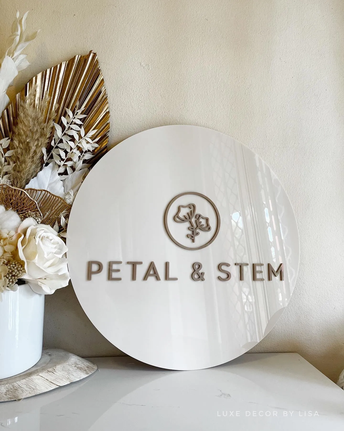 Custom Round Logo Business Signage
