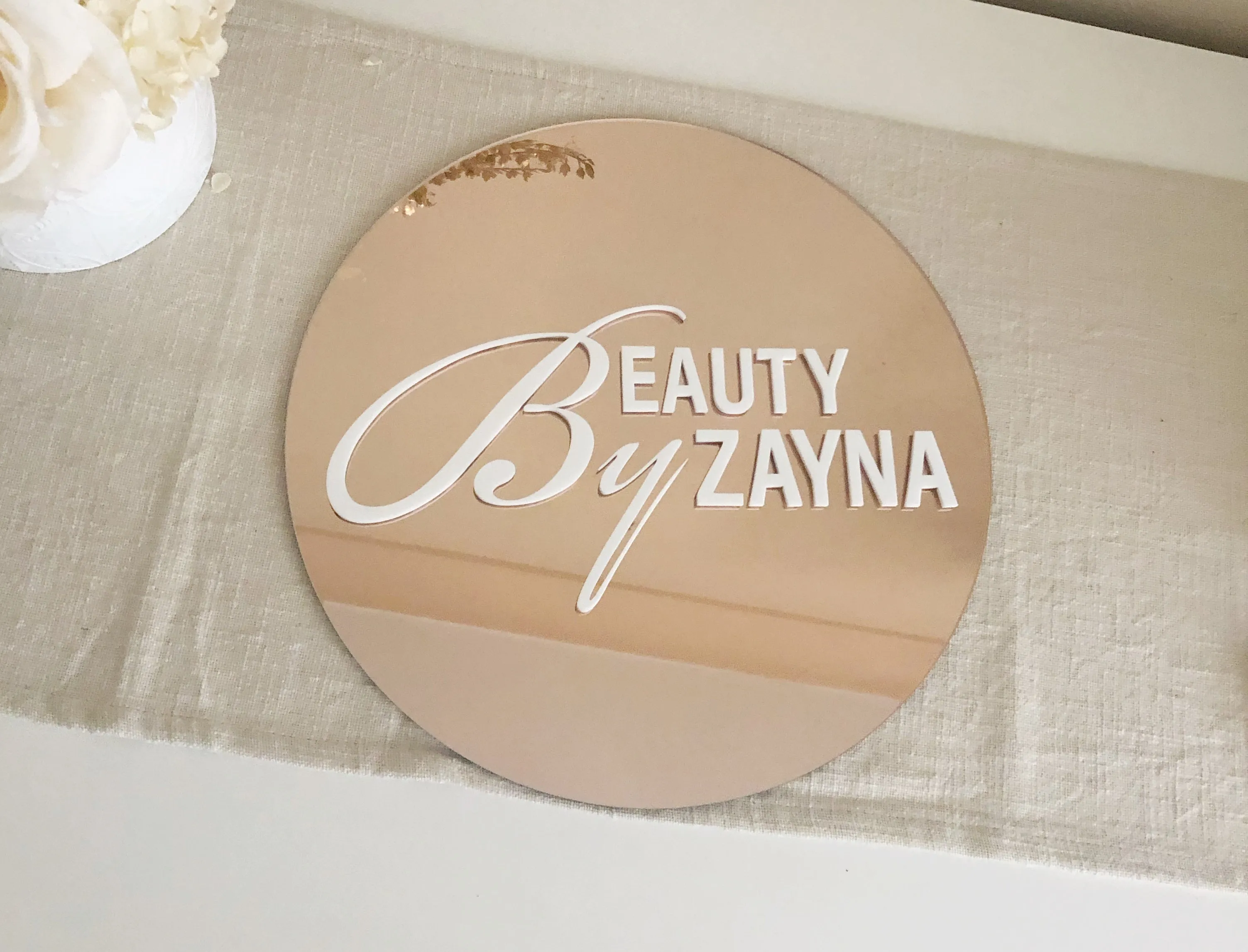 Custom Round Logo Business Signage