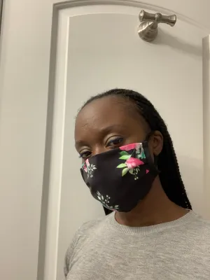 Dark Floral Mask