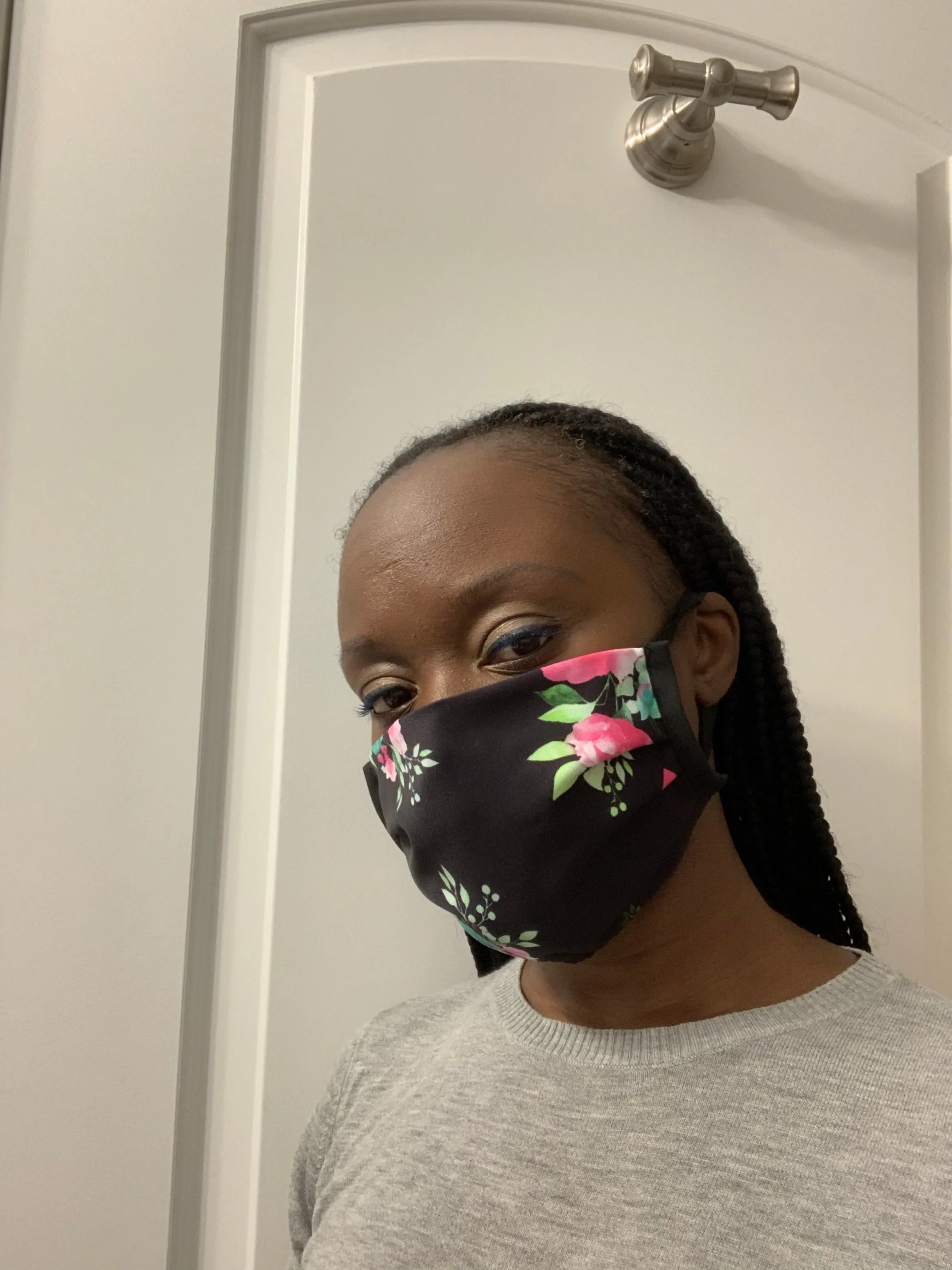 Dark Floral Mask