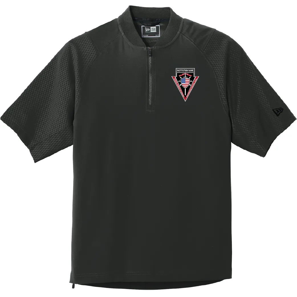 D.C.T. : Embroidered Short Sleeve 1/4-Zip Cage Jacket