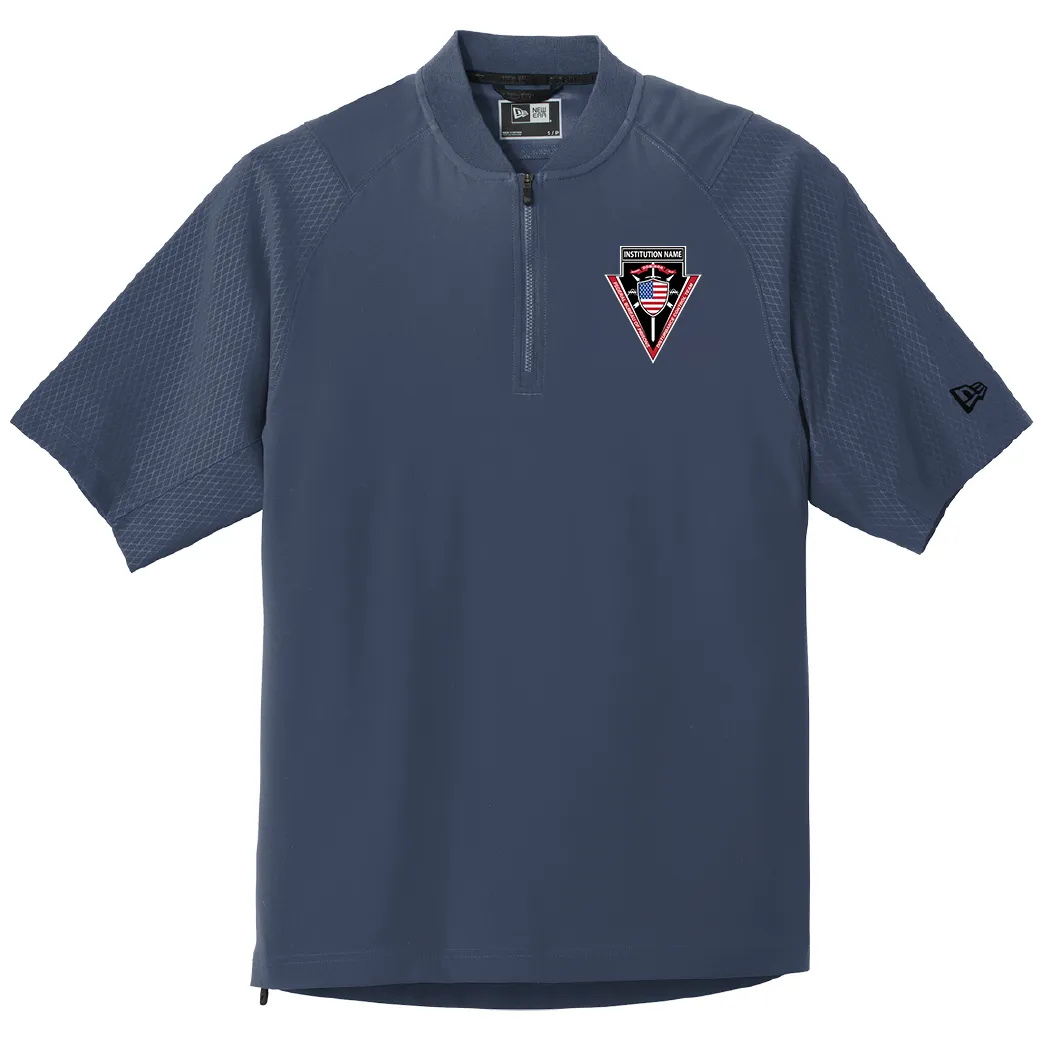 D.C.T. : Embroidered Short Sleeve 1/4-Zip Cage Jacket