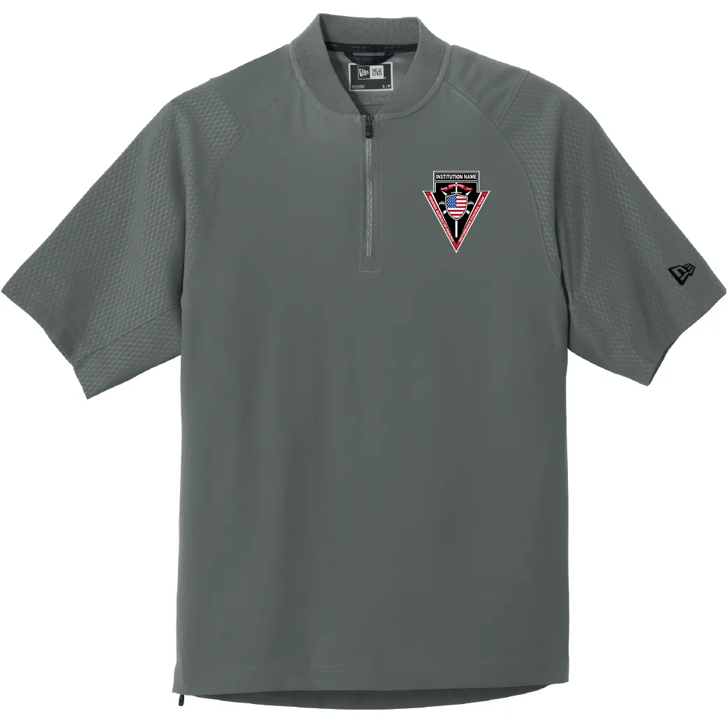 D.C.T. : Embroidered Short Sleeve 1/4-Zip Cage Jacket