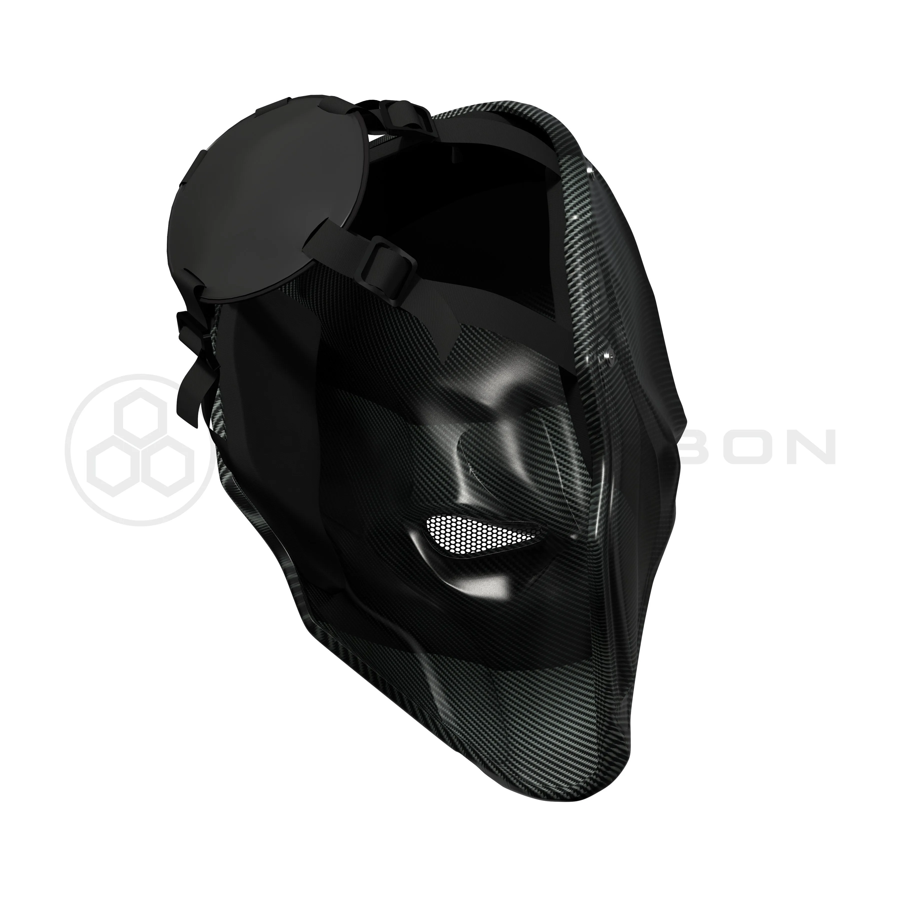 Deathstroke Mask Real Matte Carbon Fiber