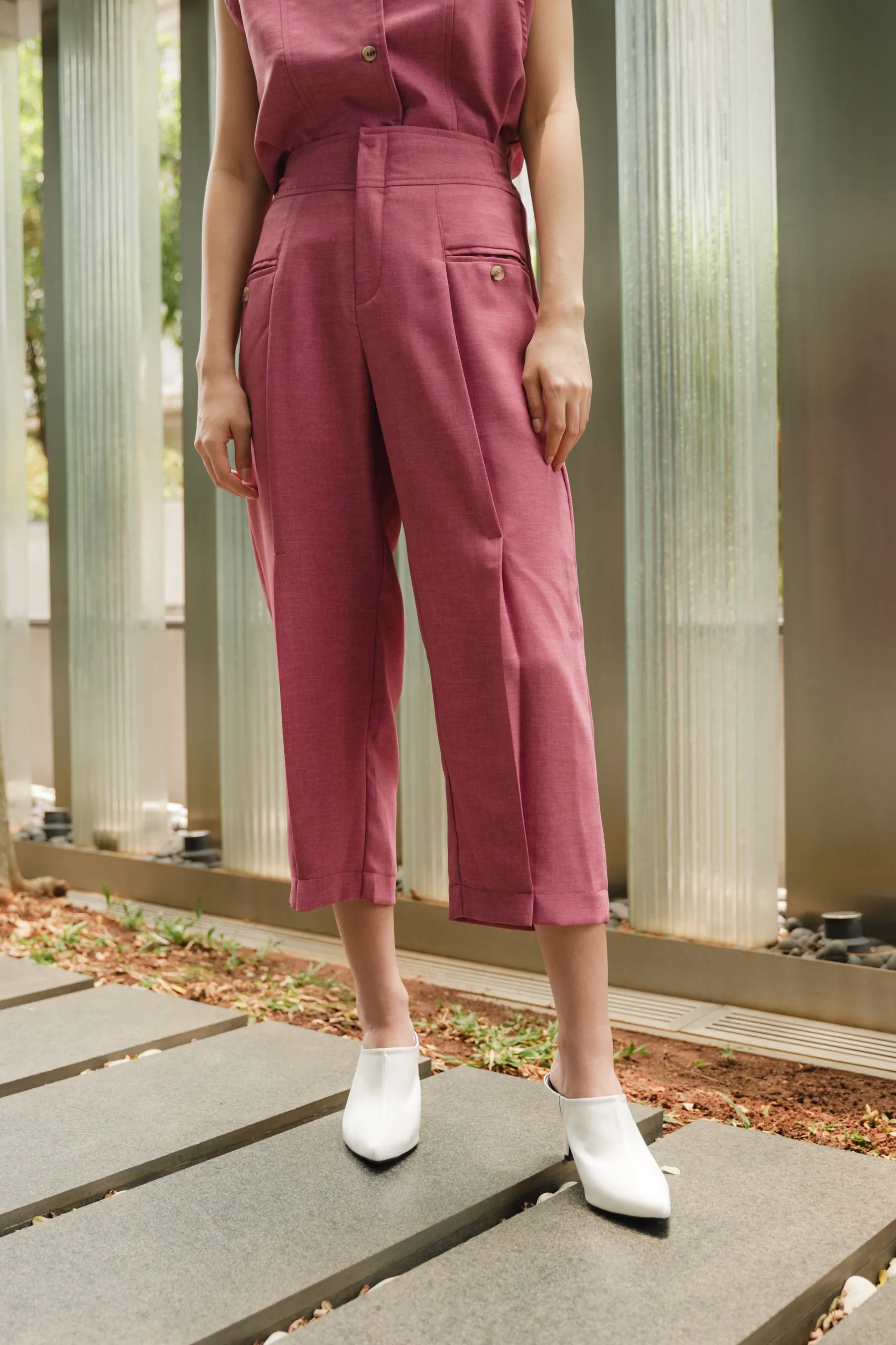 DEFECT 15% - CARETTE PANT IN PINK FLAMBE
