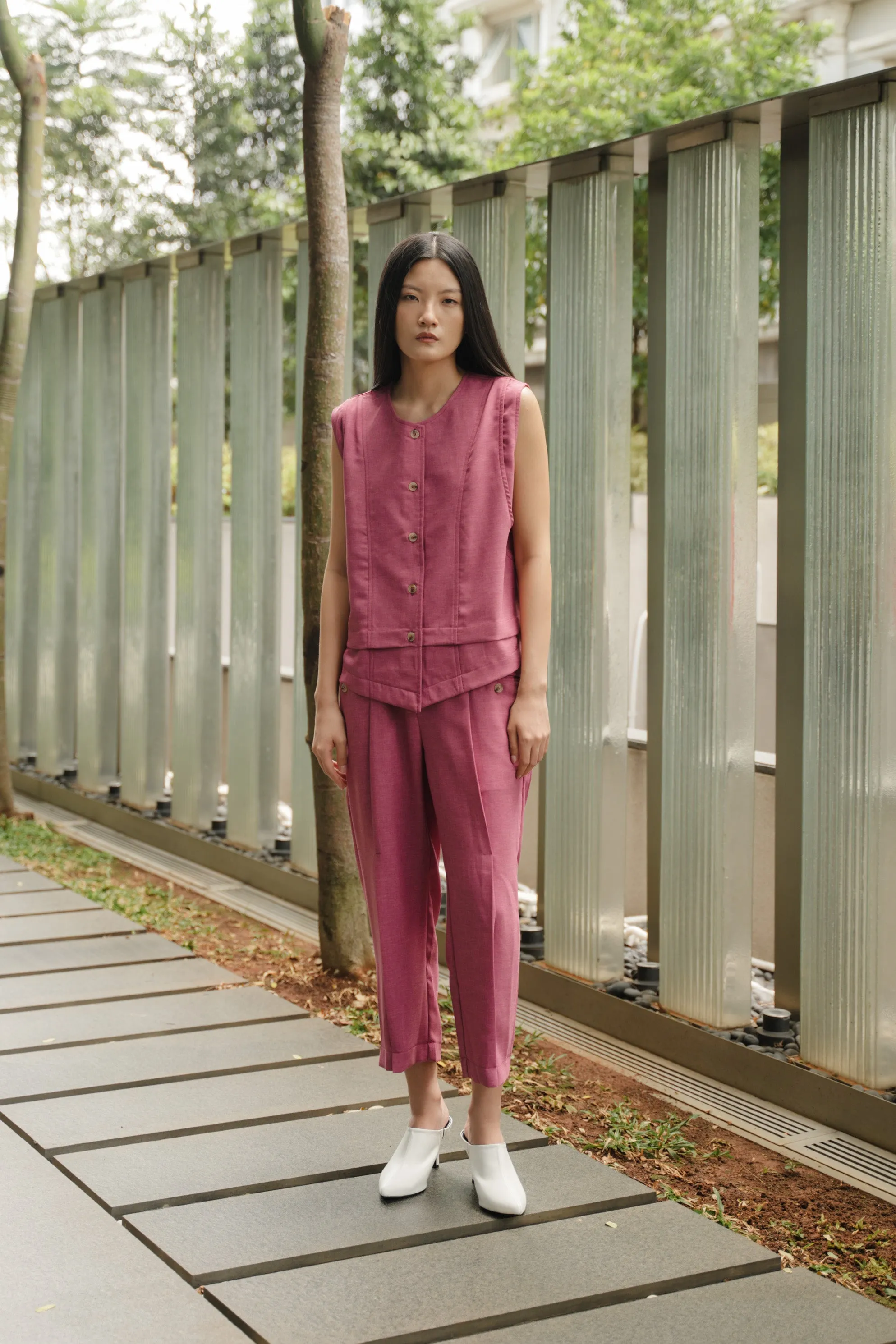 DEFECT 15% - CARETTE PANT IN PINK FLAMBE