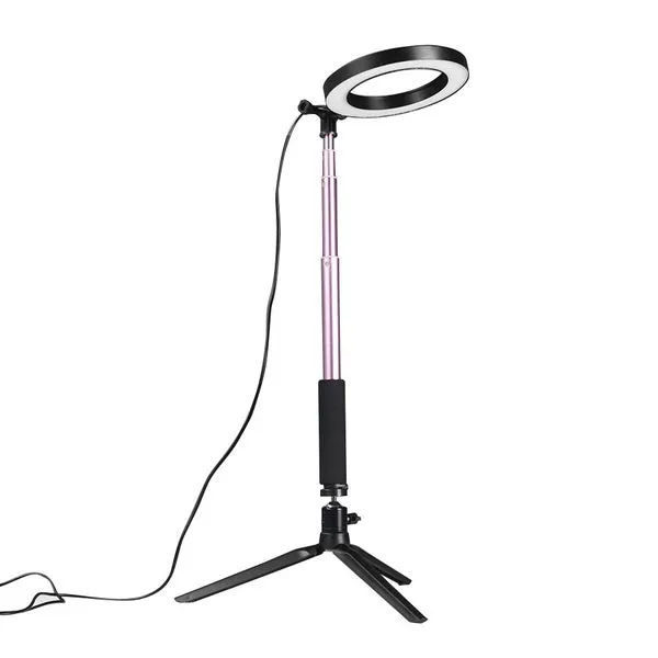 Dimmable LED SMD Ring Fill Light With Tripod for Camera Photo Studio Selfie Photography