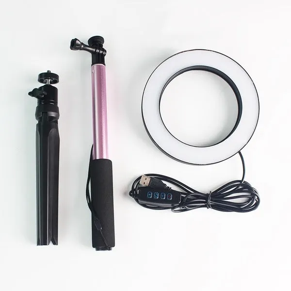 Dimmable LED SMD Ring Fill Light With Tripod for Camera Photo Studio Selfie Photography