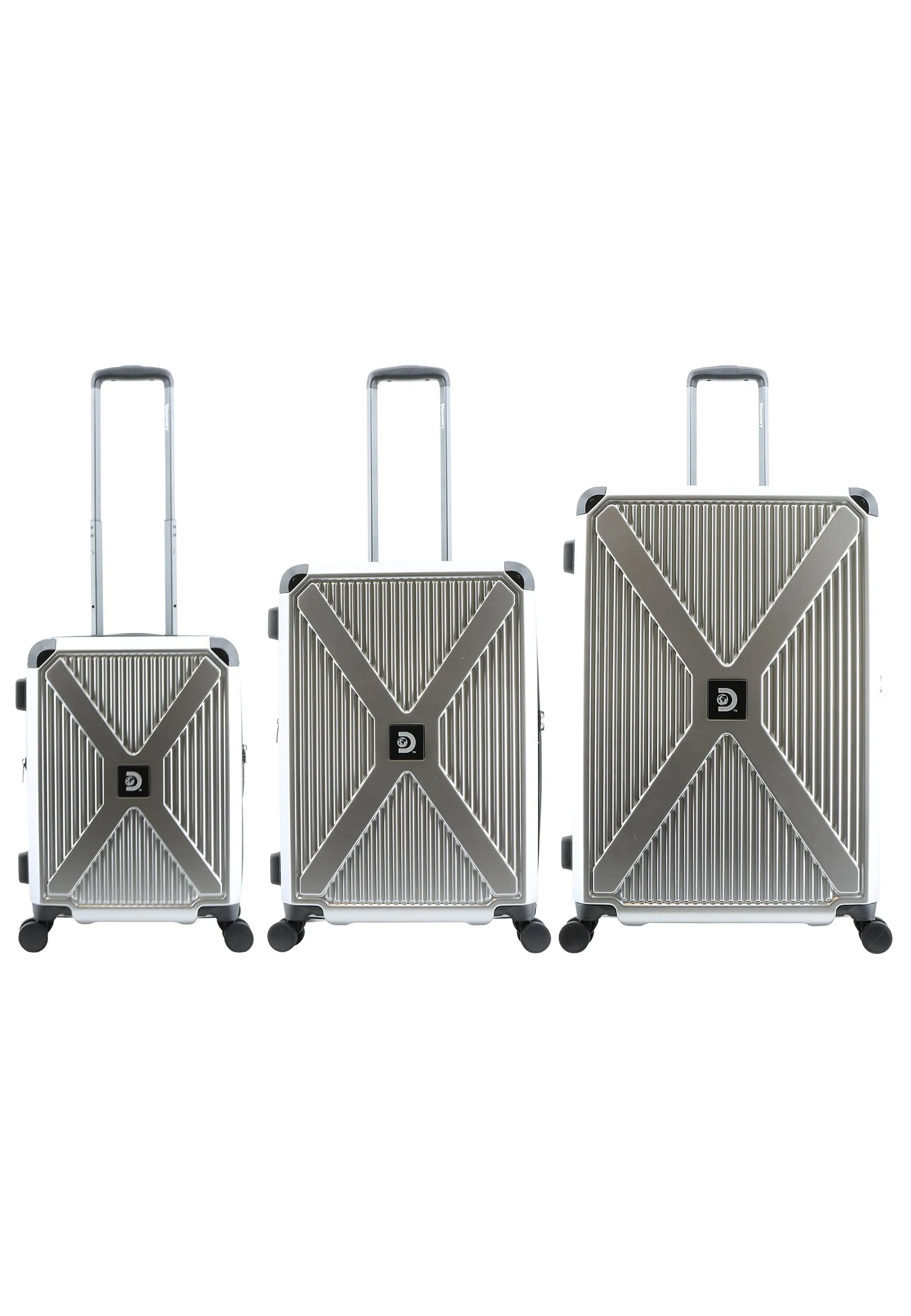 Discovery Crossroad Hard Luggage / Trolley / Suitcase Silver