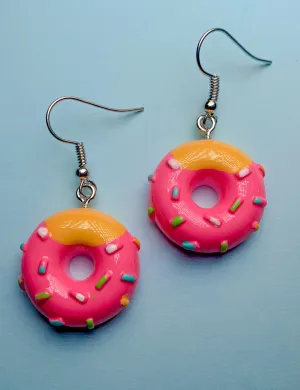 DONUT EARRINGS - PINK