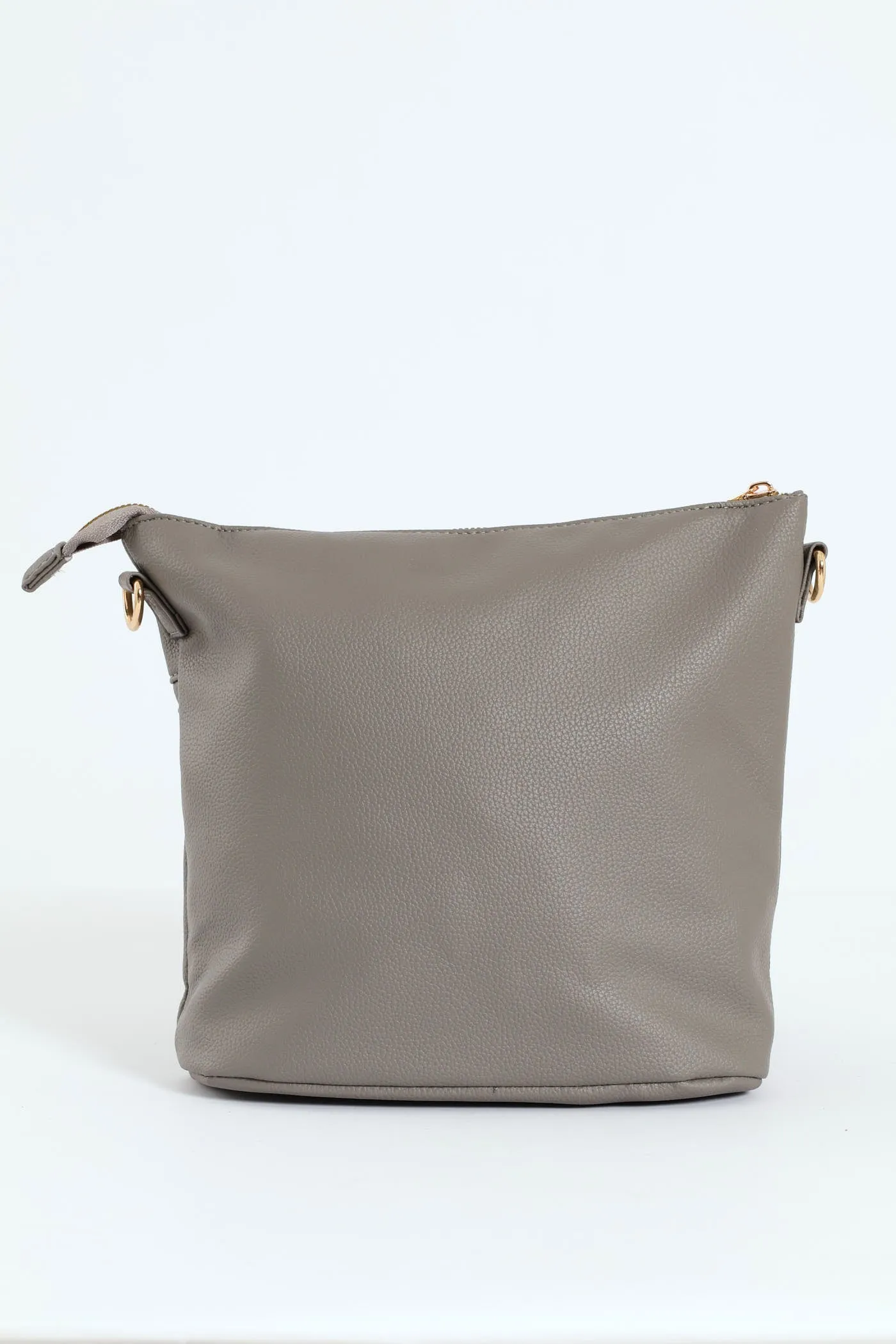 Double Pocket Crossbody Bag - Grey