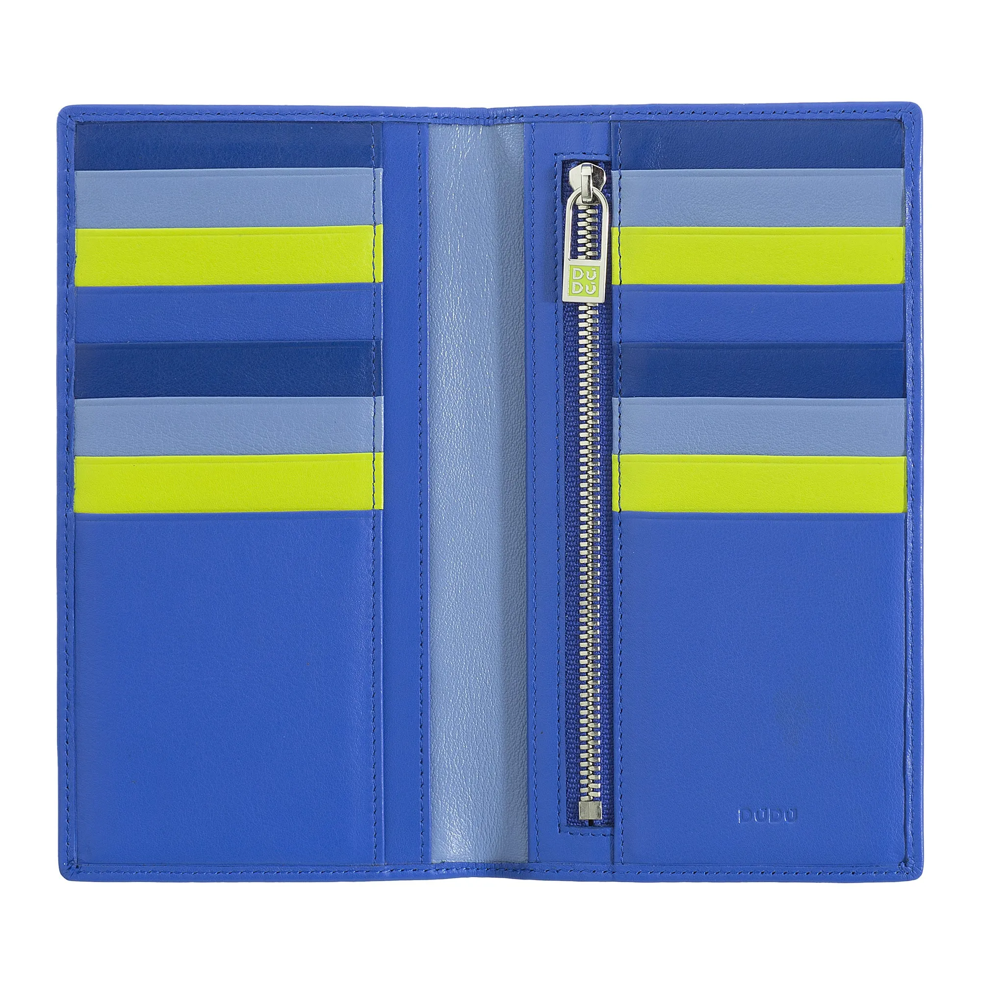 DUDU WOMEN'S ANTI -RFID WORLD WORLD IN LARGE COLORED LEATHER WITH 16 CREDIT CARD PULS Card
