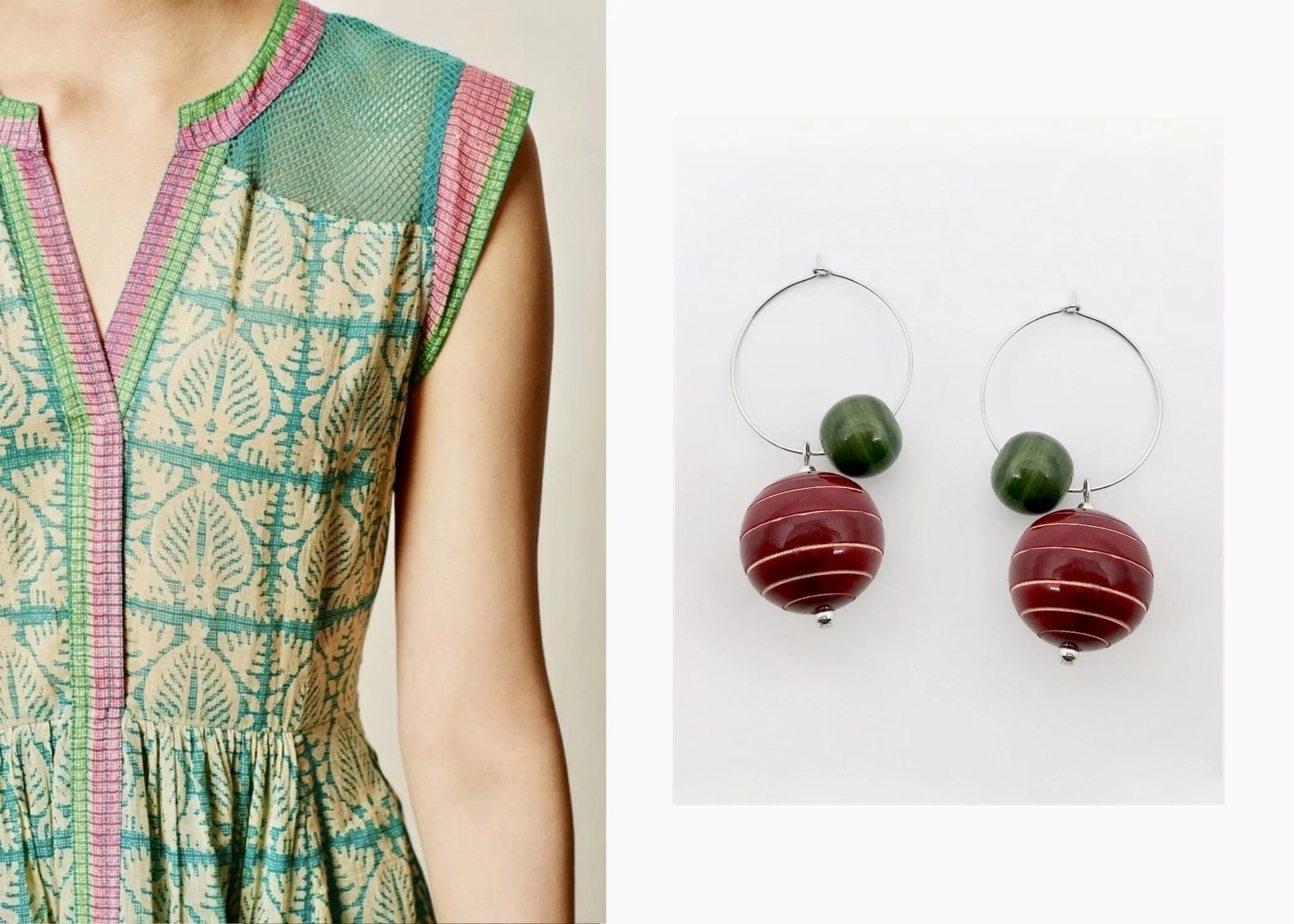 Earth and the Moon hoops (available in 7 different colors)