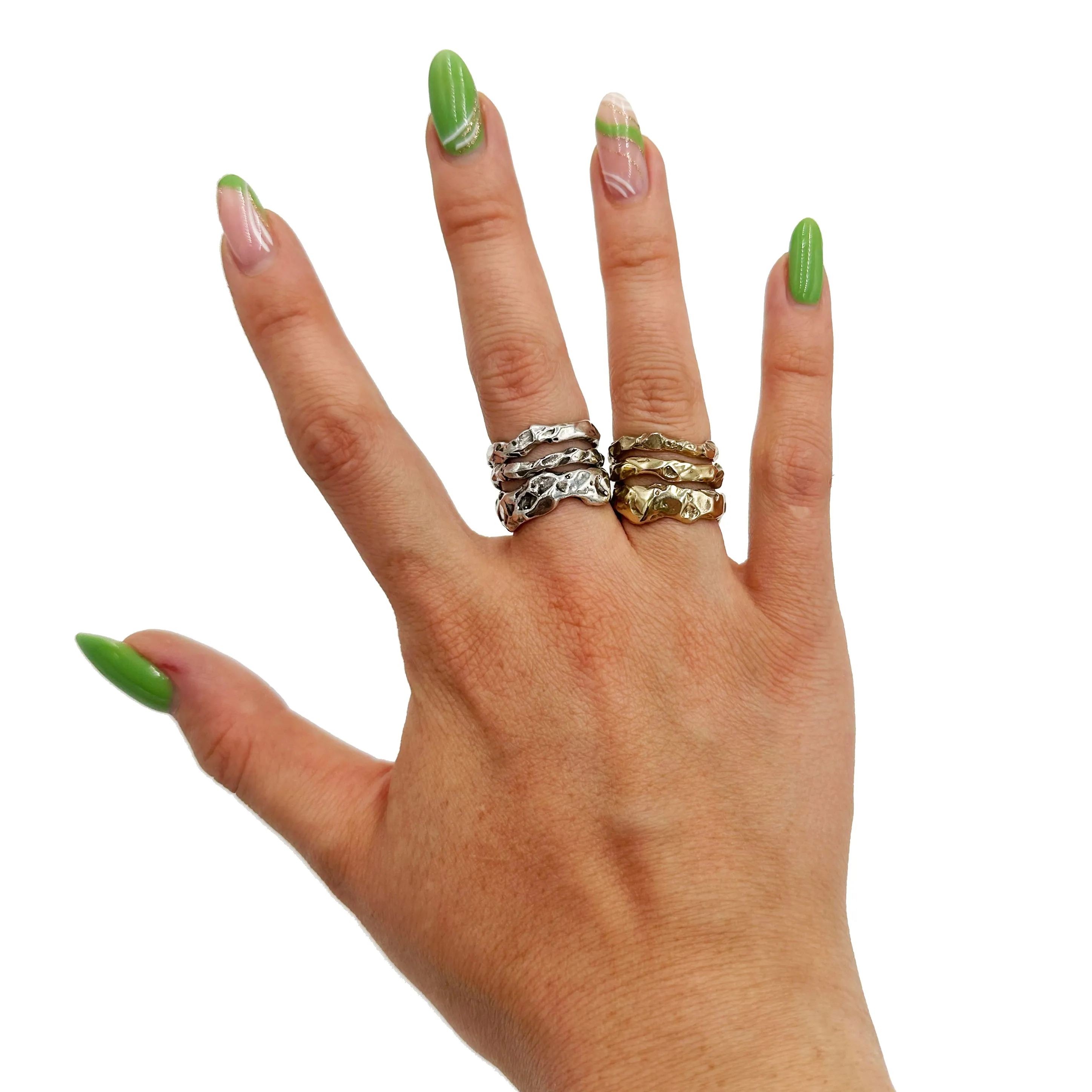 Earth Stack Rings