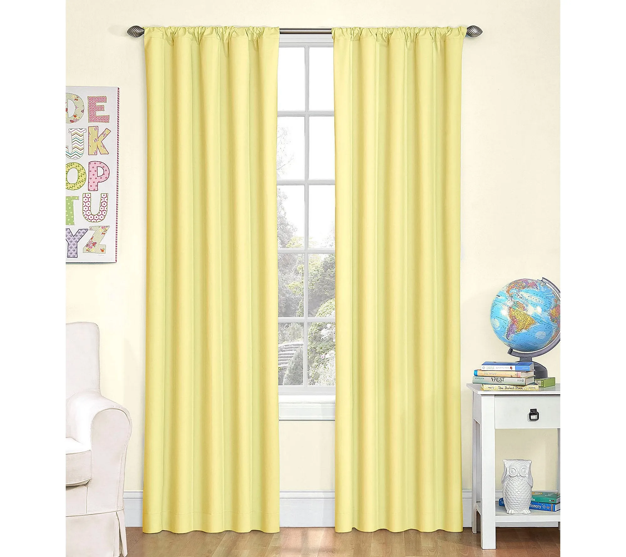 ECLIPSE Microfiber Blackout Thermal Rod Pocket Window Curtain