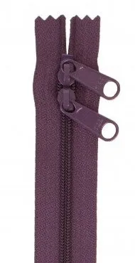 Eggplant 30" Double Pull Zipper
