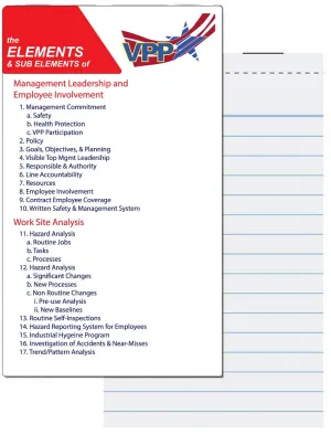 Elements of VPP Memo Book/ Note Pad - #400133