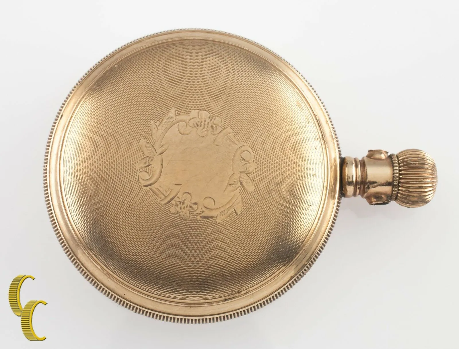 Elgin Antique Open Face Gold Filled Pocket Watch Gr 27 Size 18 15 Jewel
