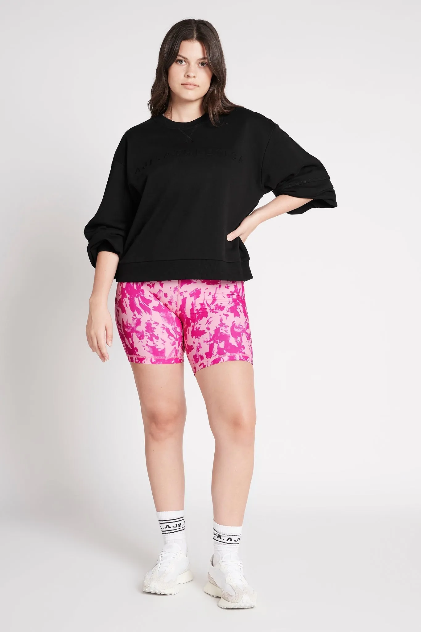 Embossed Signature Logo Crew Jumper 414