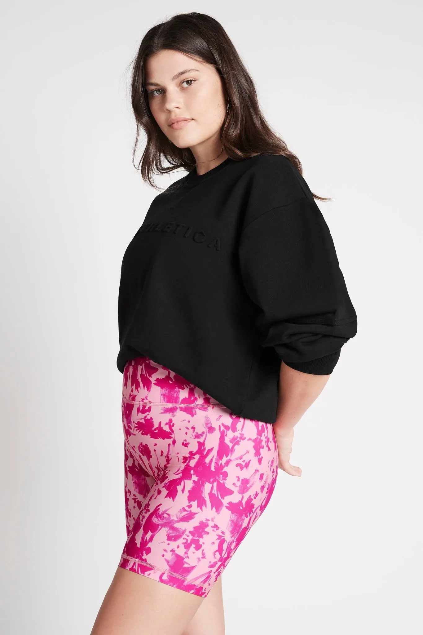 Embossed Signature Logo Crew Jumper 414