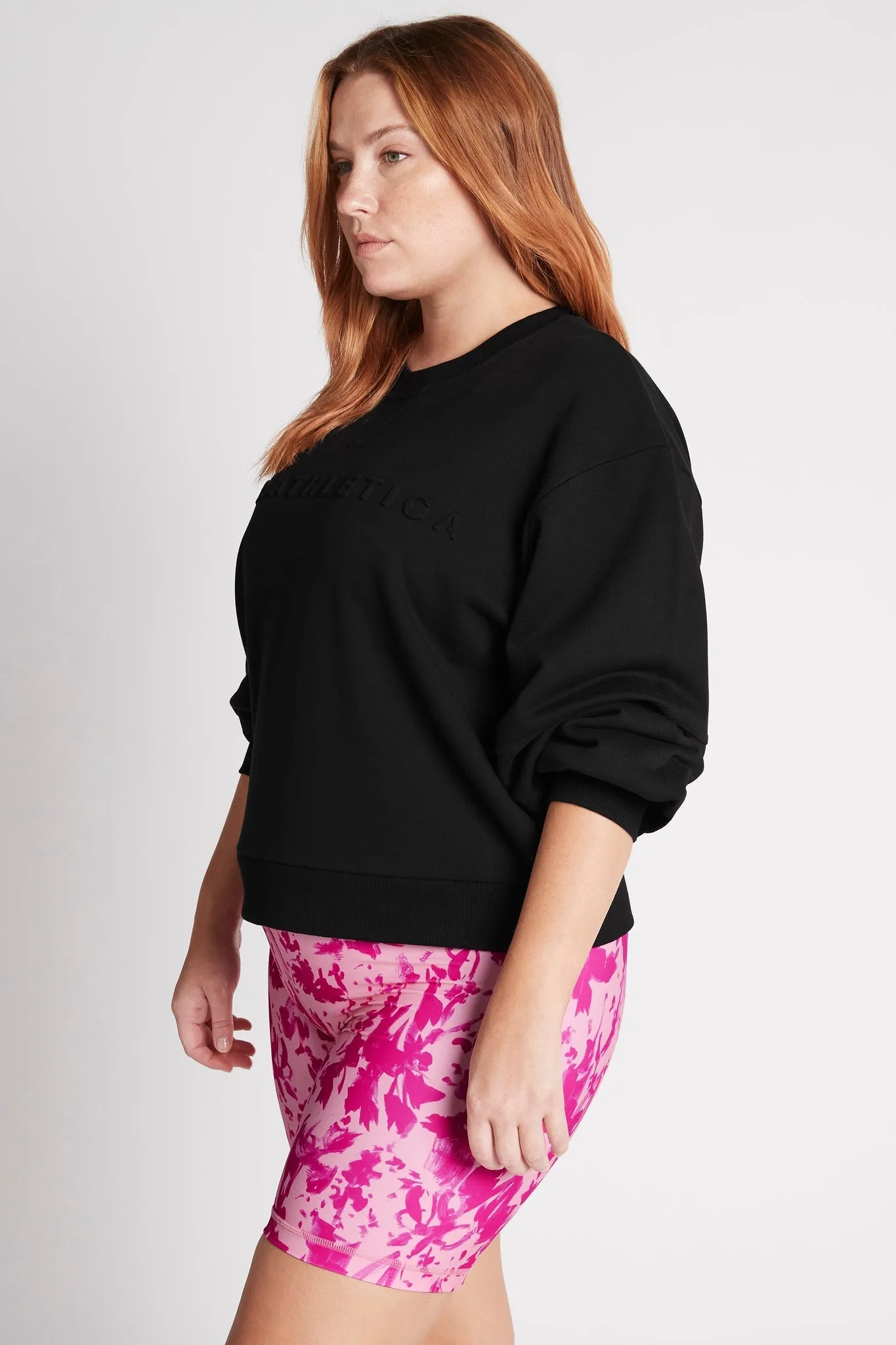 Embossed Signature Logo Crew Jumper 414