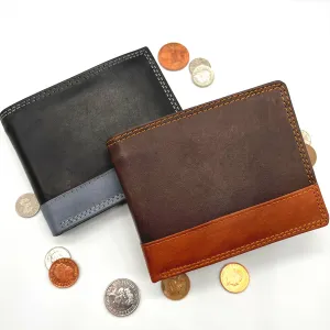 Englander Leather Mens Two Toned Wallet