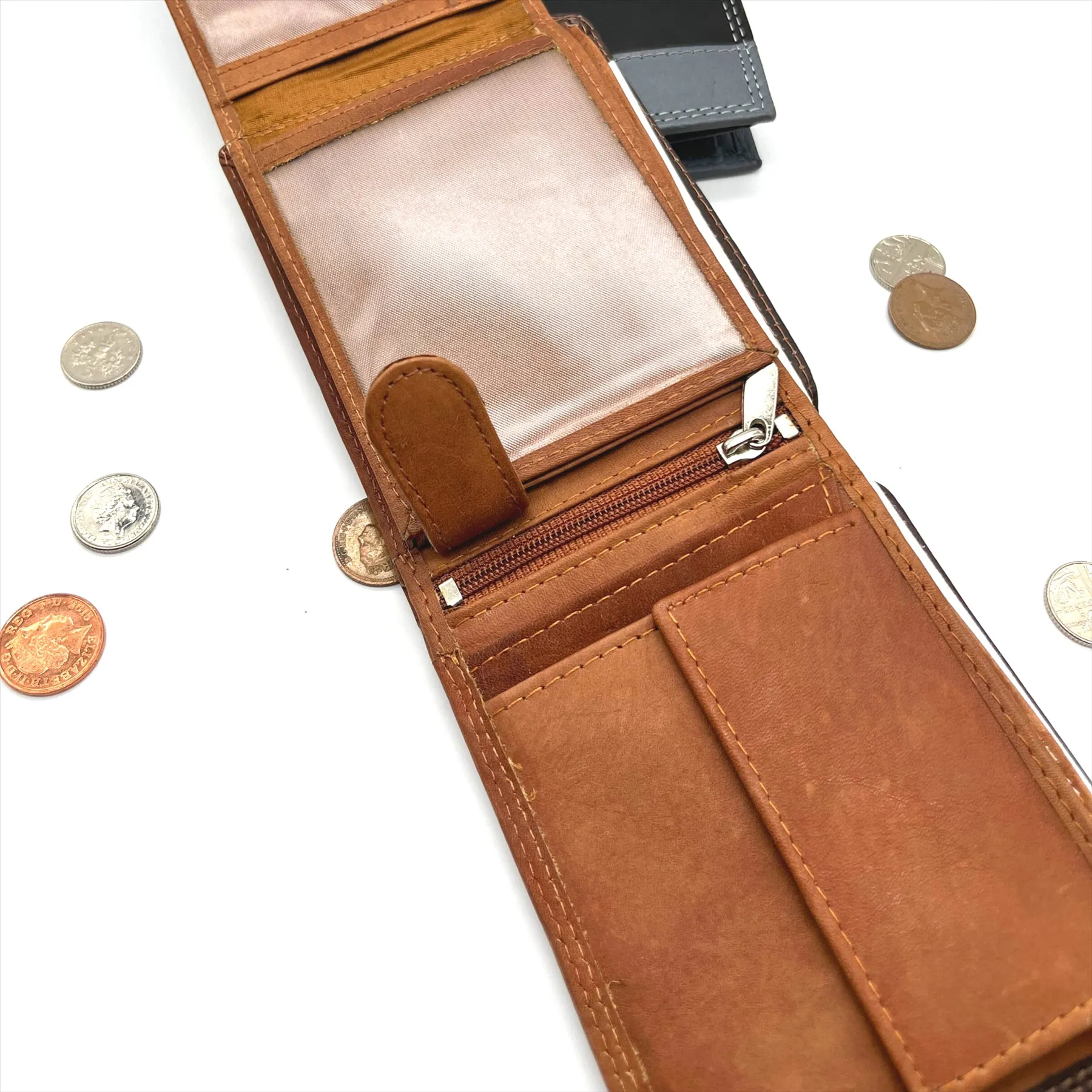 Englander Leather Mens Two Toned Wallet