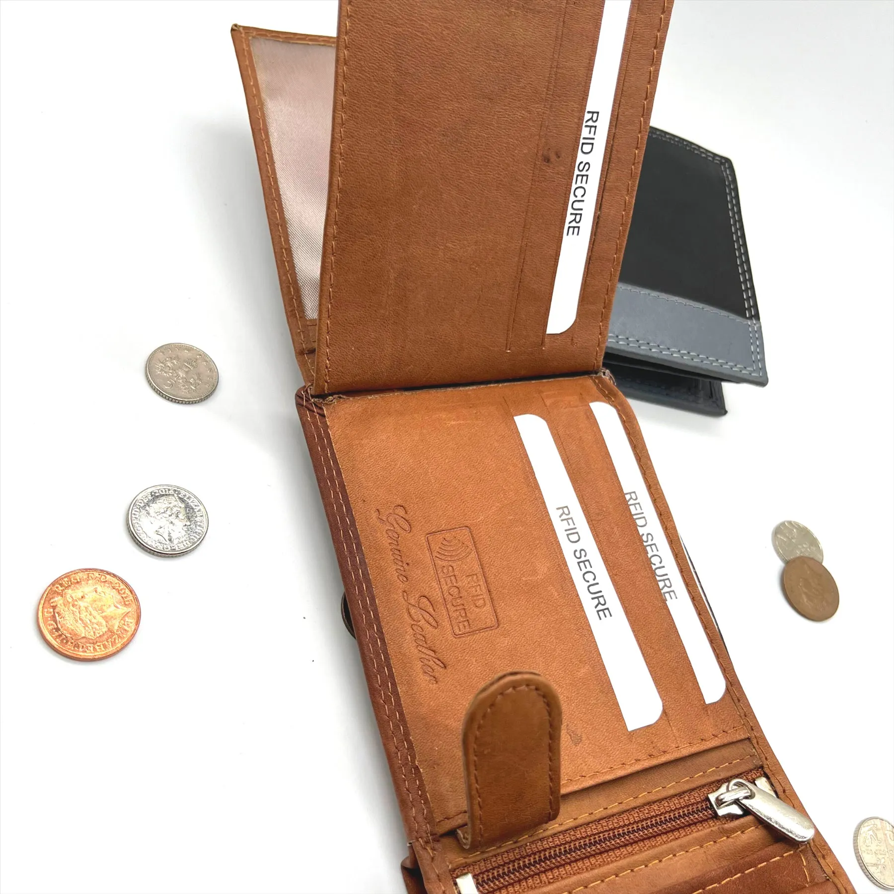 Englander Leather Mens Two Toned Wallet