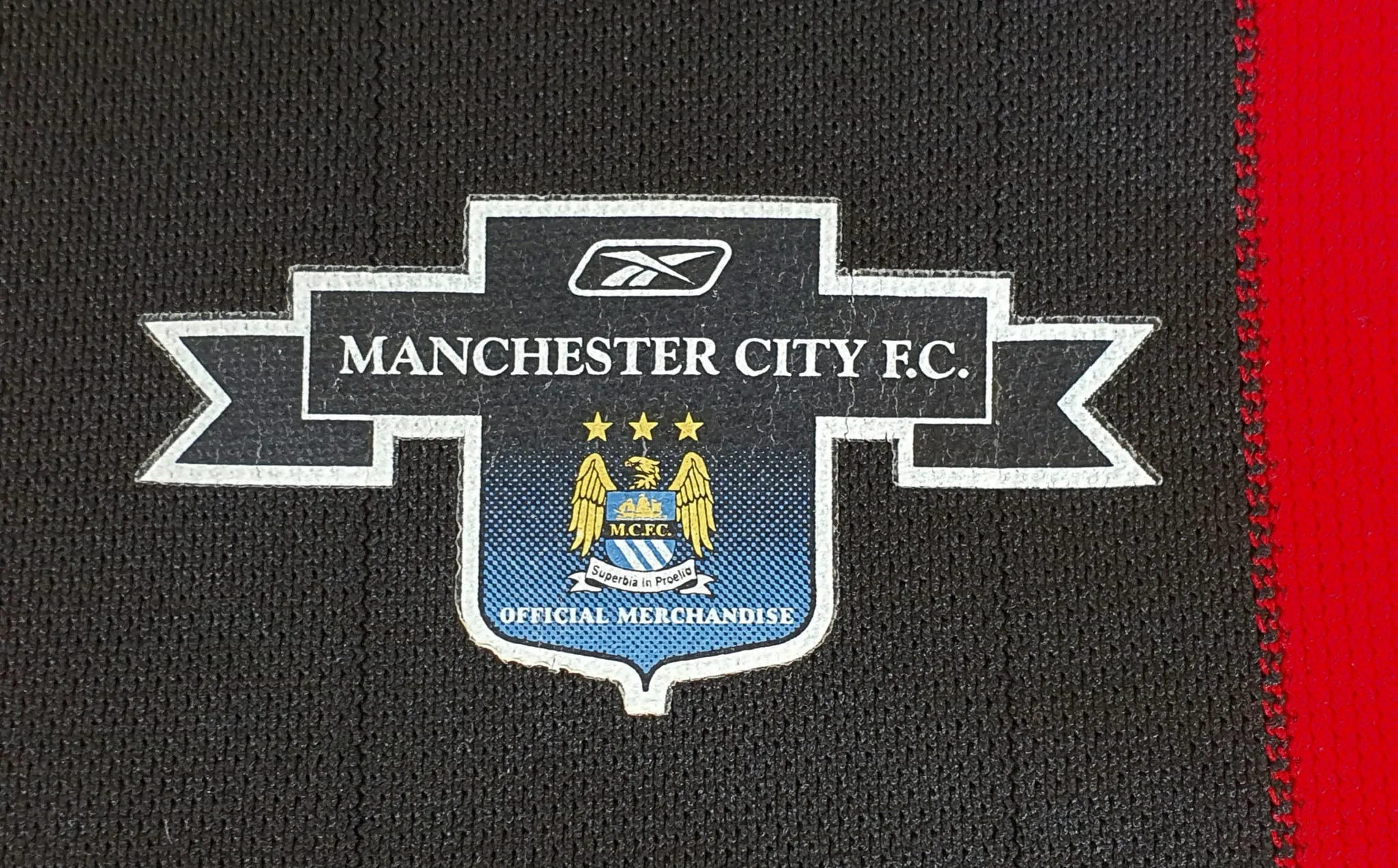 ENGLISH PREMIER MANCHESTER CITY FC 2003-2004 VINTAGE REEBOK AWAY SHIRT SMALL 34-36 OUT OF STOCK !!!