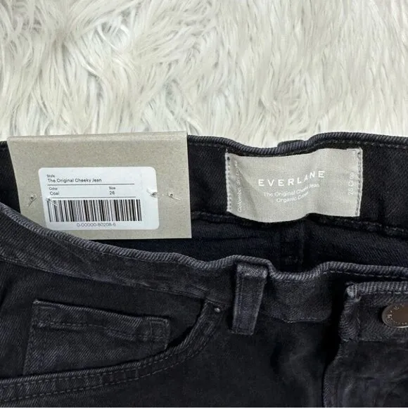 Everlane Women's NWT Black The Original Cheeky Minimalist Jean W26 Crop/L26.5