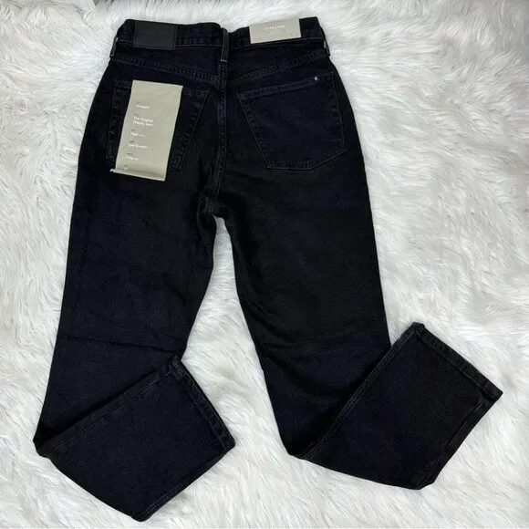 Everlane Women's NWT Black The Original Cheeky Minimalist Jean W26 Crop/L26.5