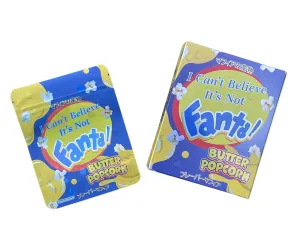 Fanta! Butter Popcorn (Happy Pop) Mylar Bag with Box 3.5 Grams