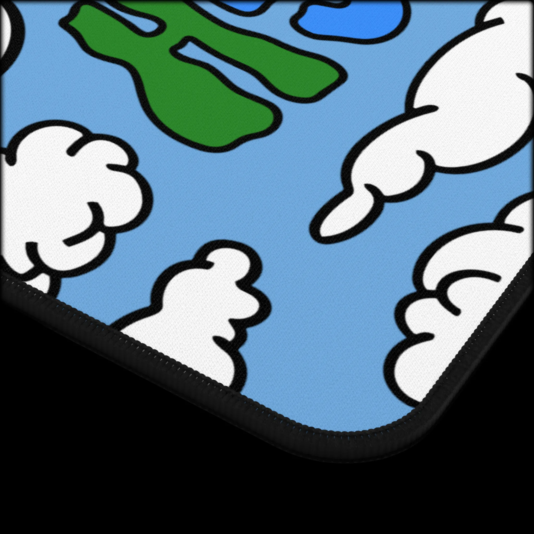 Floating on Cloud Nine Desk Mat